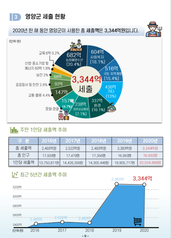 2020 회계연도 주민이 알기 쉬운 결산서/Ⓒ영양군