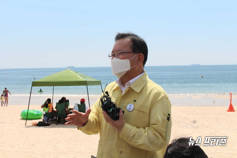 김부겸 국무총리가 보령지역 현안인 산업위기대응특별지역 지정과 관련 “석탄화력발전소 2기가 중지됨으로 일자리 등 여러 가지 문제에 대해 도울 수 있는 방법을 최대한 찾겠다”고 약속했다./ⓒ박성민기자