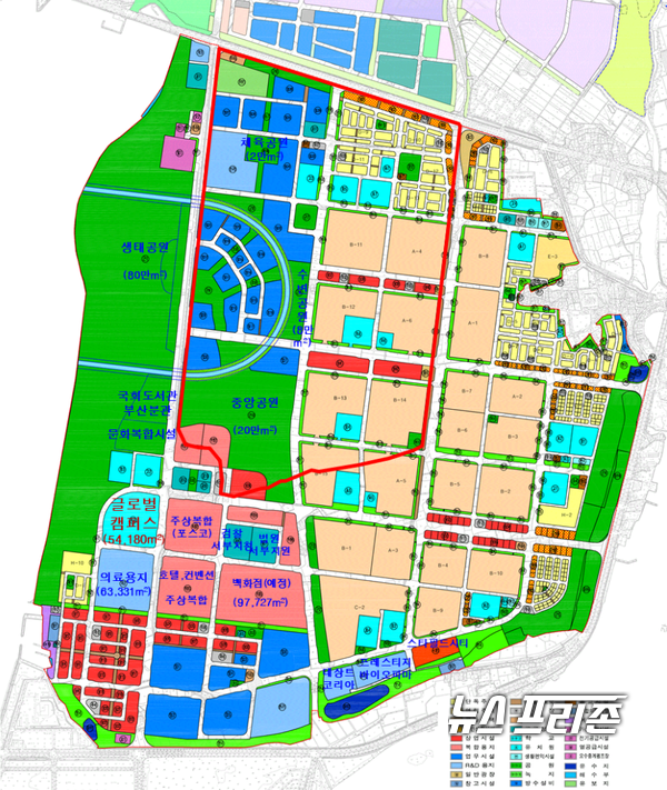 부산명지국제신도시 위치도(자료제공=LH)