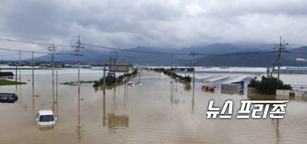 지난해 수해로 인해 침수된 곡성군 모습 / ⓒ 김영만 기자