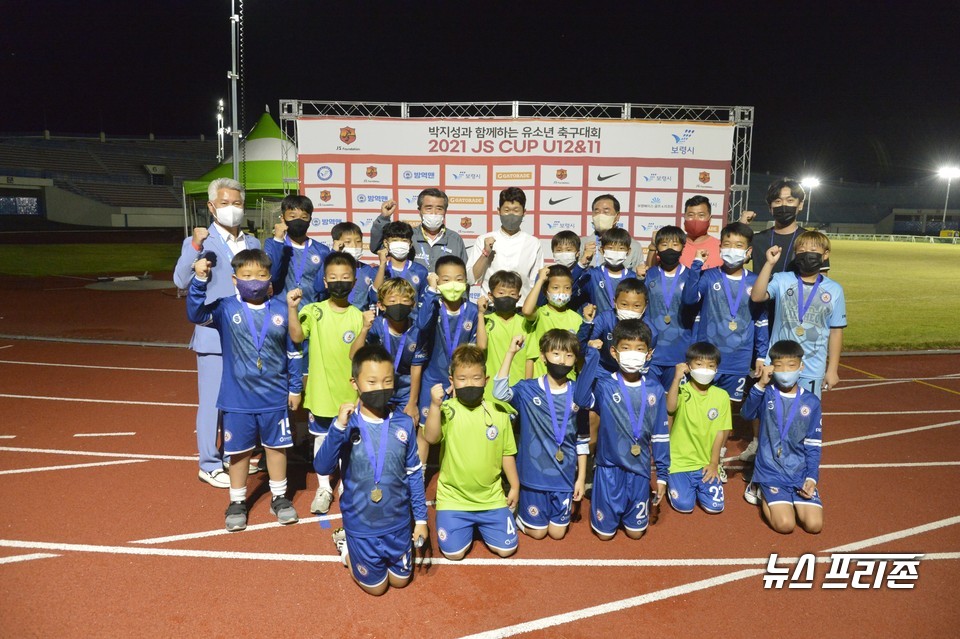 충남 보령시 대천초등학교 유소년 축구팀./ⓒ박한복기자