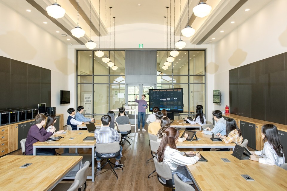 디지털 교육 혁신을 위한 선문대 I-Lab 강의실./ⓒ선문대학교