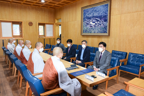 순천대학교-대한불교조계종송광사, 조계산 일원 학술림 조성을 위한 업무협약 체결(사진=순천대학교)