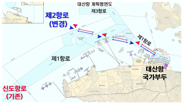 서산 대산항 항로도./ⓒ서산시청