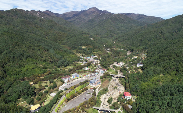 산청군 시천면 중산리 중산관광단지 전경    산청군