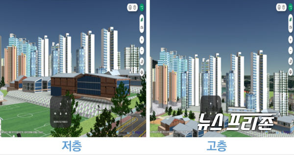 3D  가상체험서비스로 미리가본  3기 신도시 아파트 건물(사진=LH)
