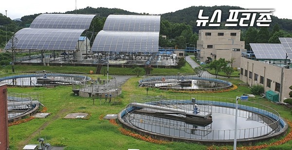 충남 계룡시는 쾌적한 도시환경 조성을 위한 하수도시설 개선 사업에 착수한다. 위 사진은 계룡시 하수처리장임.(사진=계룡시)