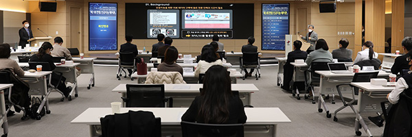 한림대학교성심병원 한림문화홀에서 '제1회 한림 인공지능 해커톤'이 열리고 있다.(사진=한림대학교의료원)